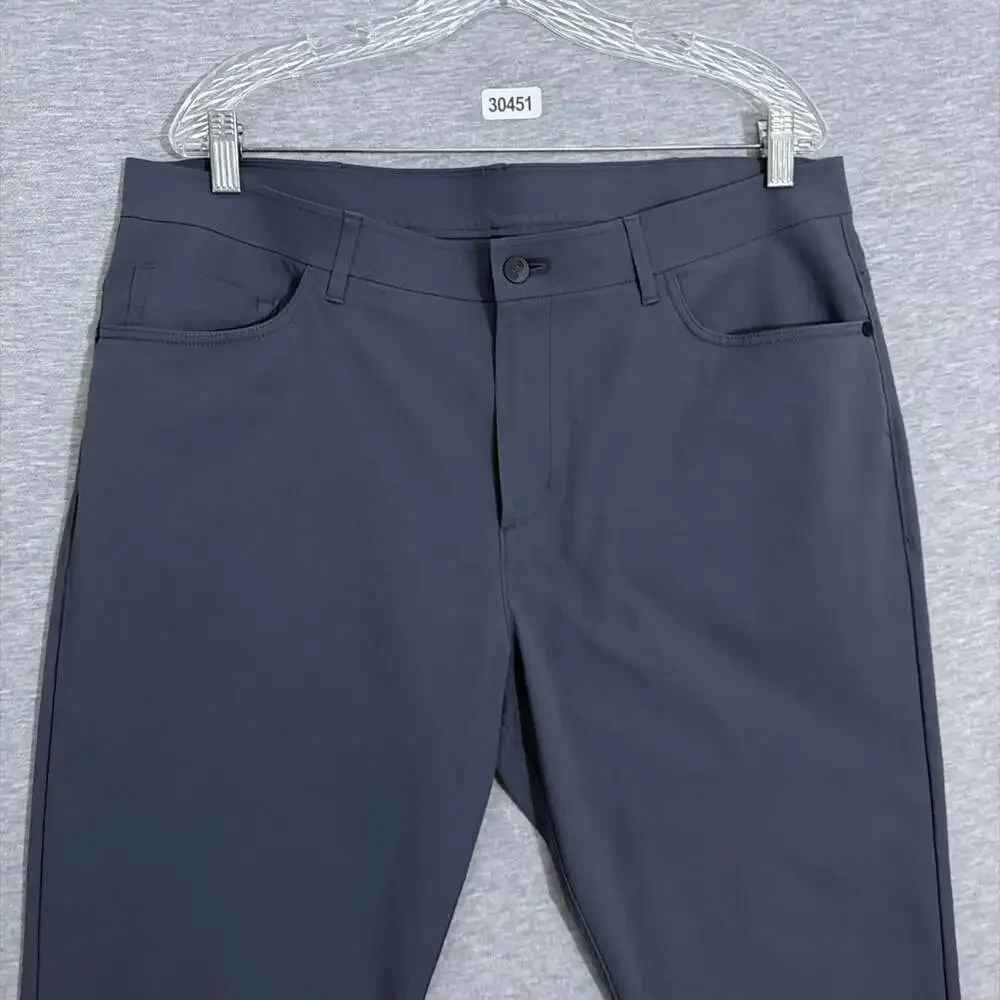 Public Rec Men's Size 36/34 Gray Work Day Slim Straight Fit Tech Pants